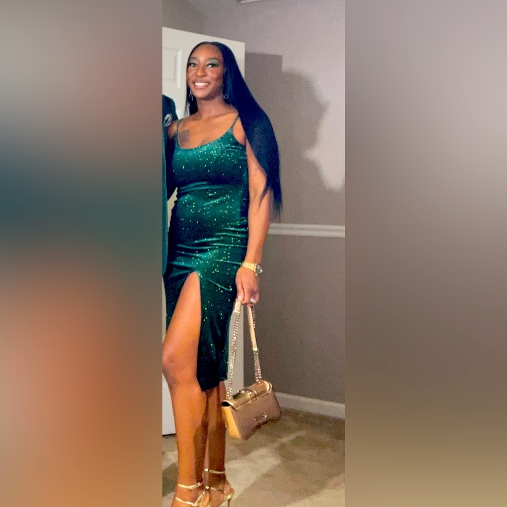 Green Party dress